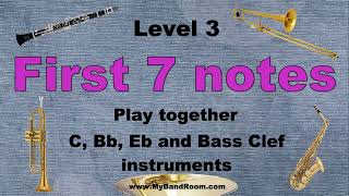 First 7 notes