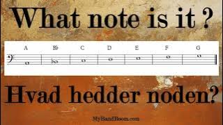 What note is it? Bass Clef A to G