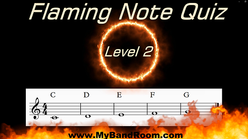 Flaming Note Quiz