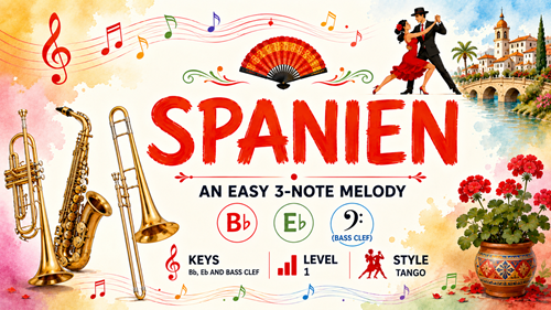 Spanien Level 1 beginner melody