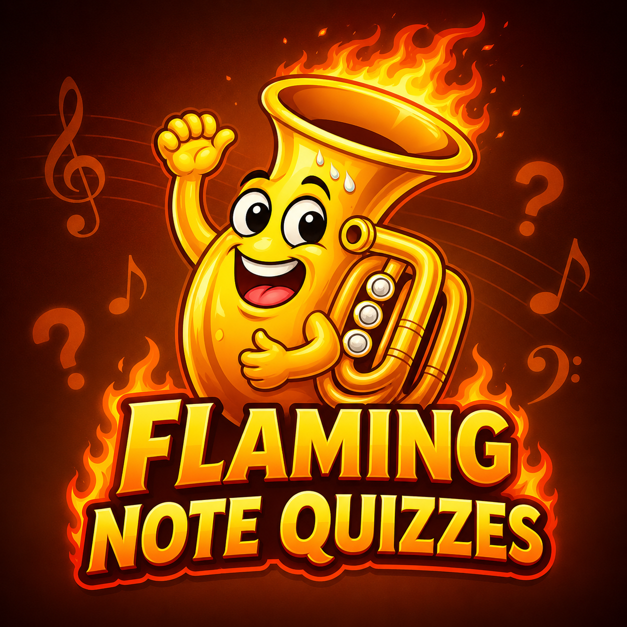 Flaming Note Quizzes - MyBandRoom